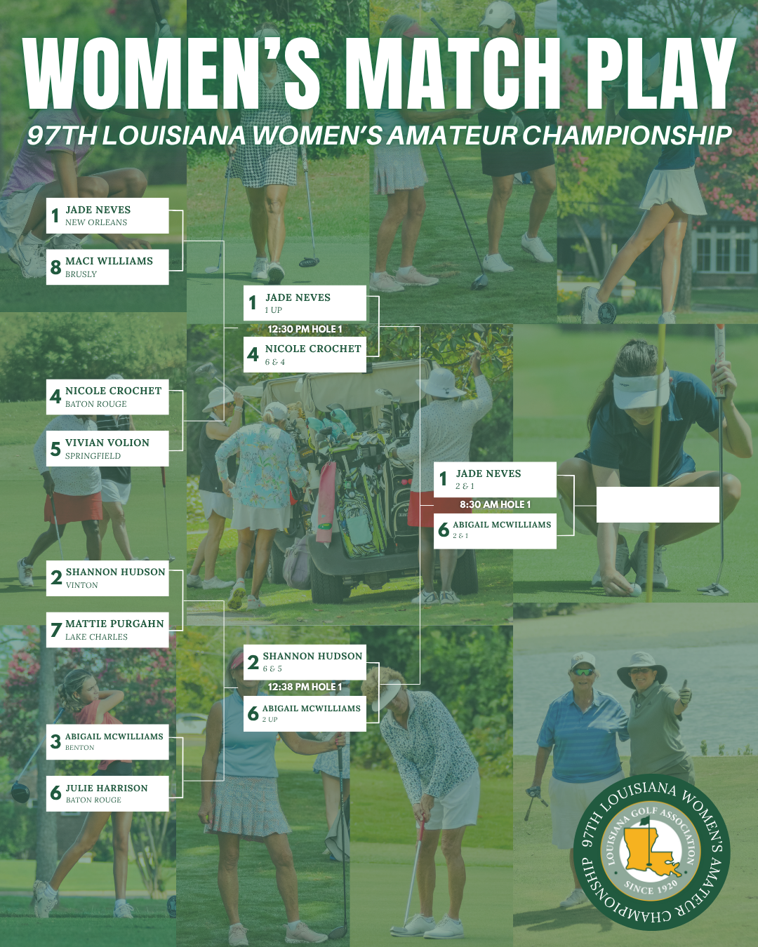 Finalists Set at 97th Louisiana Women’s Amateur Championship