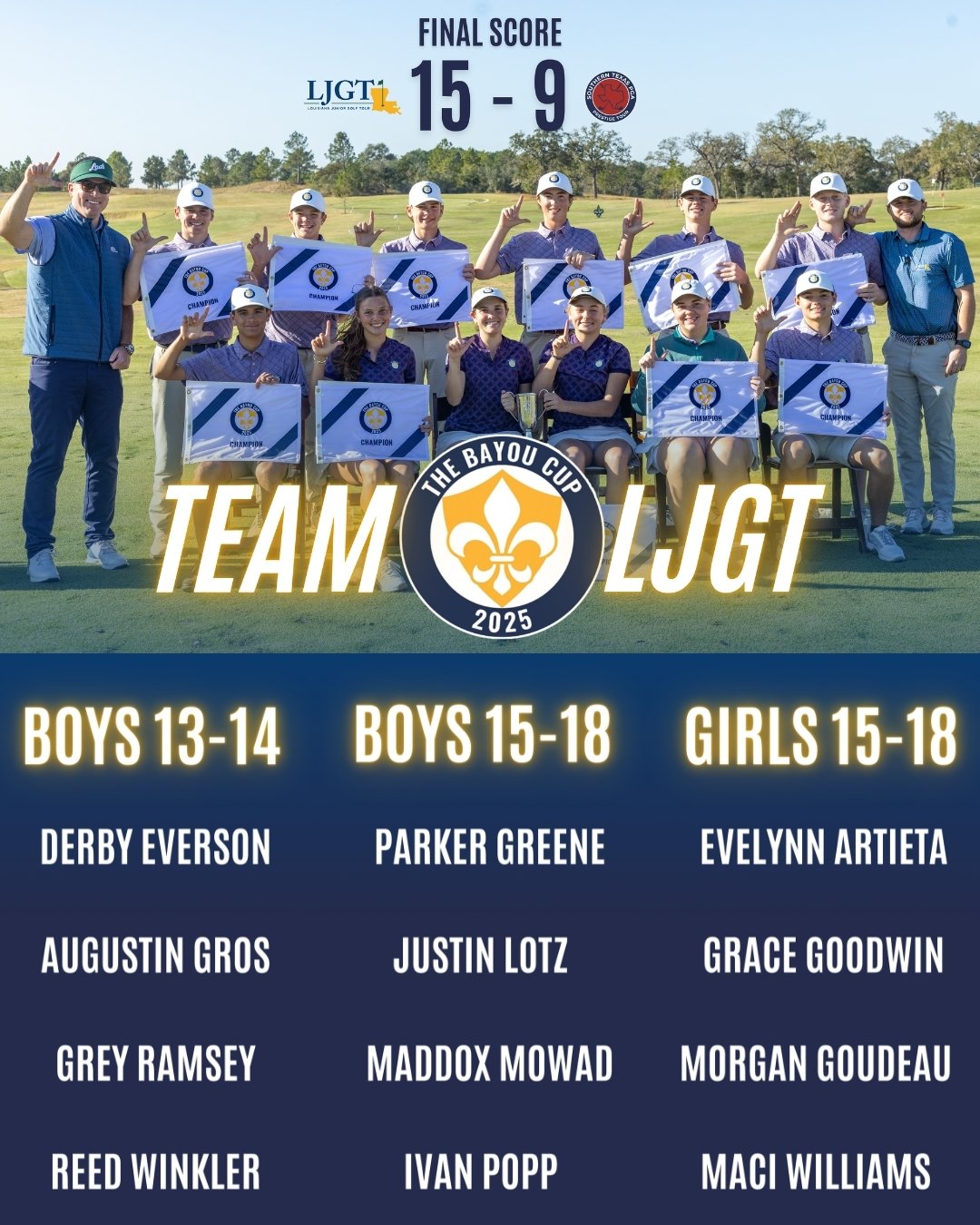Team LJGT Takes Home the Inaugural Bayou Cup at Big Easy Ranch