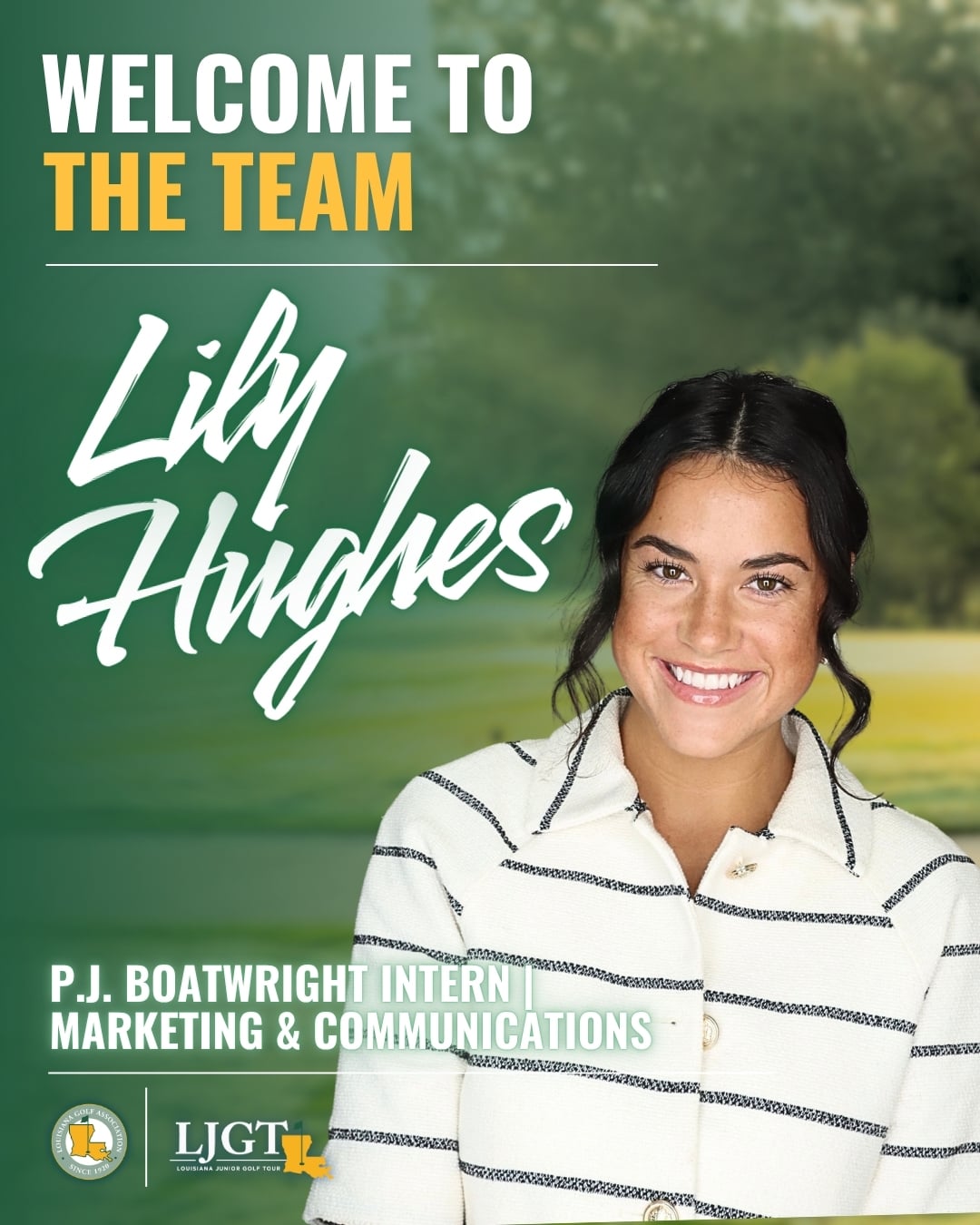 Louisiana Golf Association Welcomes USGA P.J. Boatwright Intern Lily Hughes