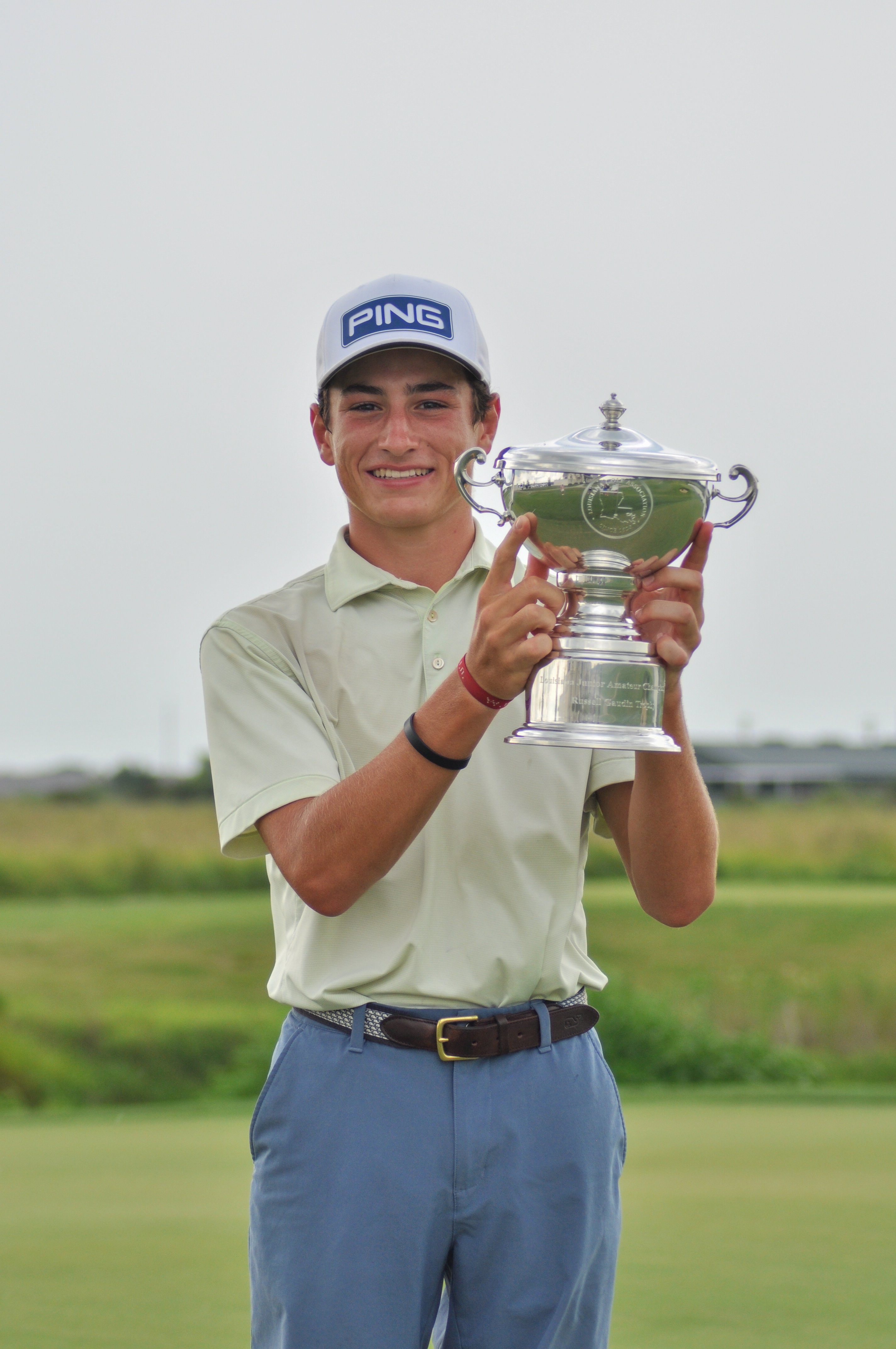 First and Second Louisiana Junior Amateur Championship Trophies Bestowed to LGA